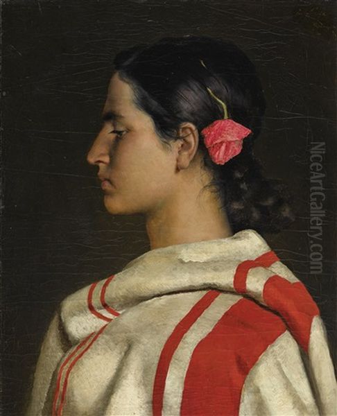 Girl From Granada Oil Painting by Emile Claus