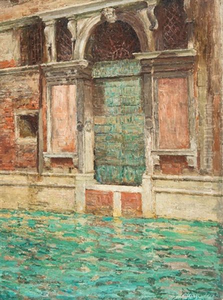 Palazzo Cappello-memmo, Istituto Santa Maria Della Pieta, Rio Dei Greci, Venice (1906) Oil Painting by Emile Claus