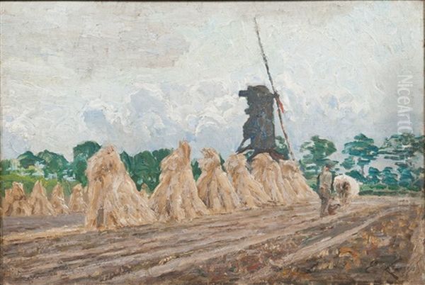 Paysage D'ete Au Moulin Oil Painting by Emile Claus