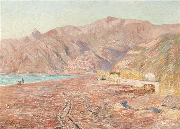 A View Of Bordighera (1899) Oil Painting by Emile Claus