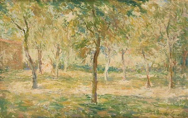 Les Arbres Oil Painting by Emile Claus