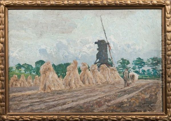 Paysage D'ete Au Moulin Oil Painting by Emile Claus