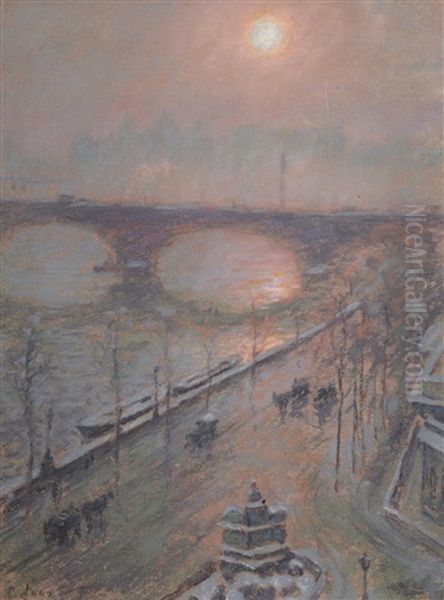 Vue De Londres Oil Painting by Emile Claus