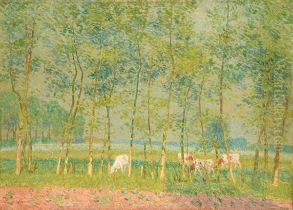 A L'oree Du Bois Oil Painting by Emile Claus