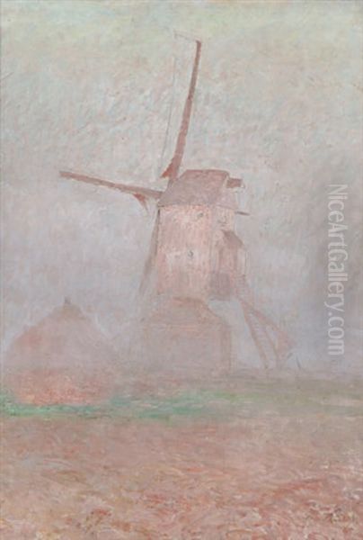 Moulin A Astene Oil Painting by Emile Claus