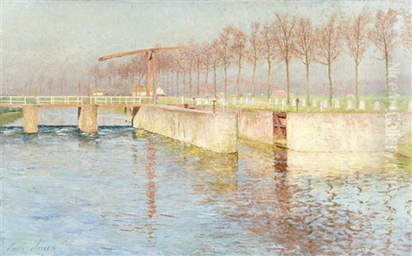 Matinee Ensoleillee A L'ecluse De Astene Oil Painting by Emile Claus