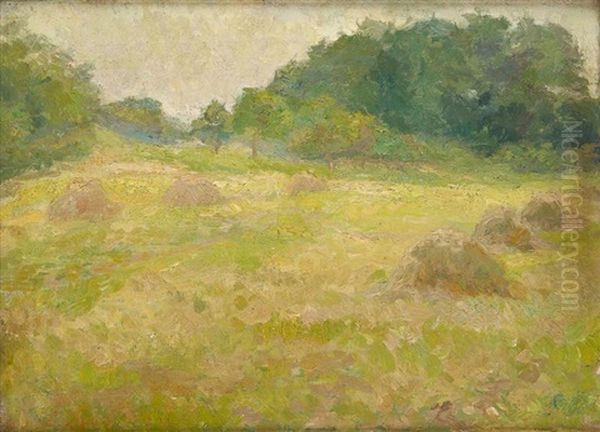 Fenaison Oil Painting by Emile Claus