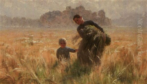 Flandres Oil Painting by Emile Claus