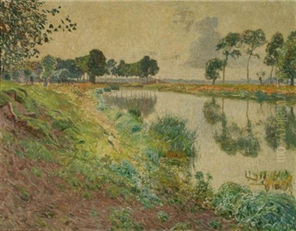 Bords De Lys En Ete Oil Painting by Emile Claus