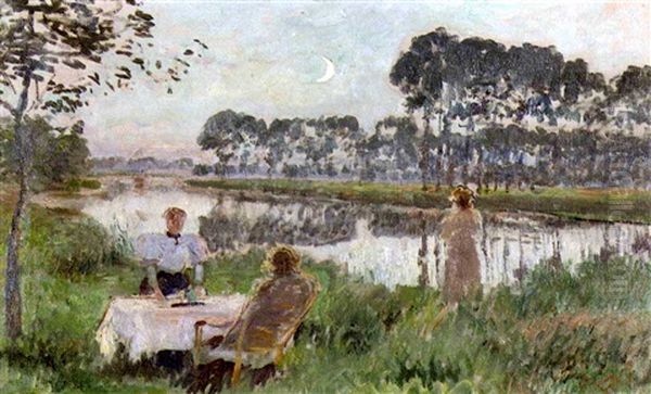 Dejeuner De Long De La Lys by Emile Claus