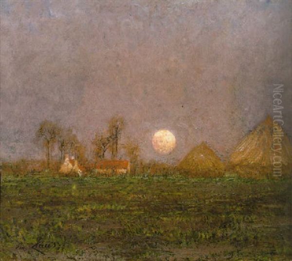 Zonsondergang Oil Painting by Emile Claus