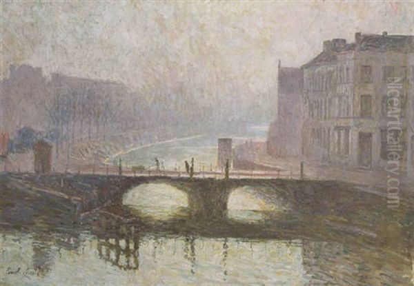 Le Pont St. George, Gand Oil Painting by Emile Claus