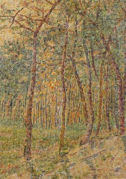 Sous-bois Oil Painting by Emile Claus