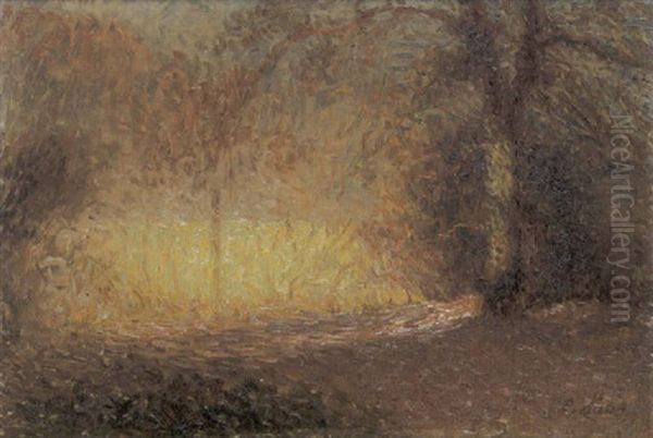 Park Aan De Leie Oil Painting by Emile Claus