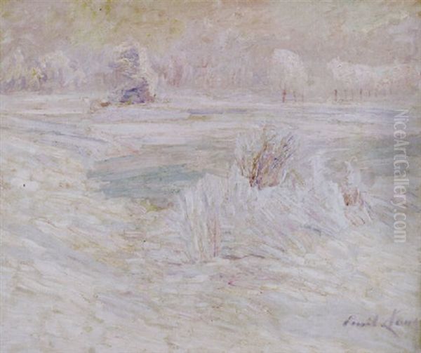 Besneeuwd Landschap by Emile Claus