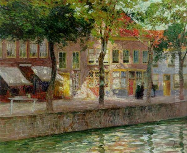 Kanaal In Zeeland Oil Painting by Emile Claus