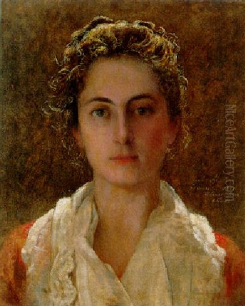 Portrait De Marguerite Oil Painting by Emile Claus