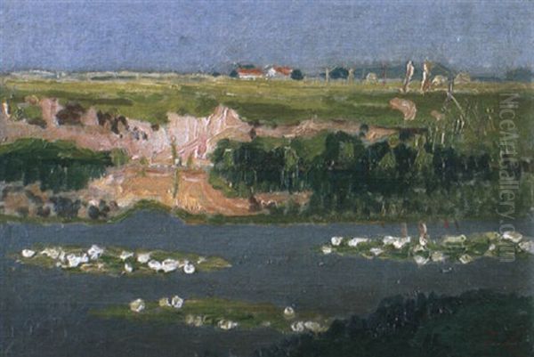 Leiezicht Oil Painting by Emile Claus