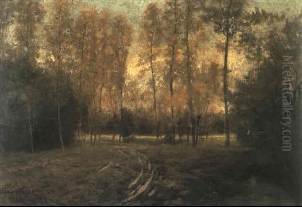 Bosgezicht Te Latem Oil Painting by Emile Claus