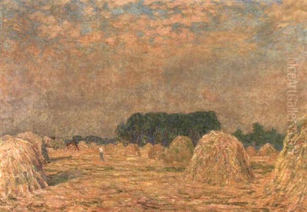 Fenaison Oil Painting by Emile Claus