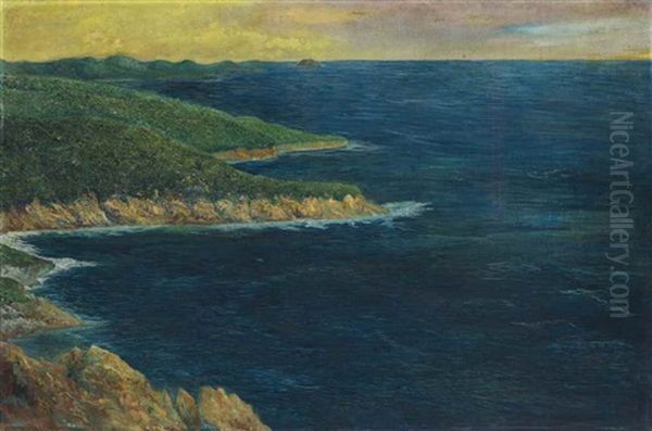 Manzanillo Oil Painting by Joaquin Clausell