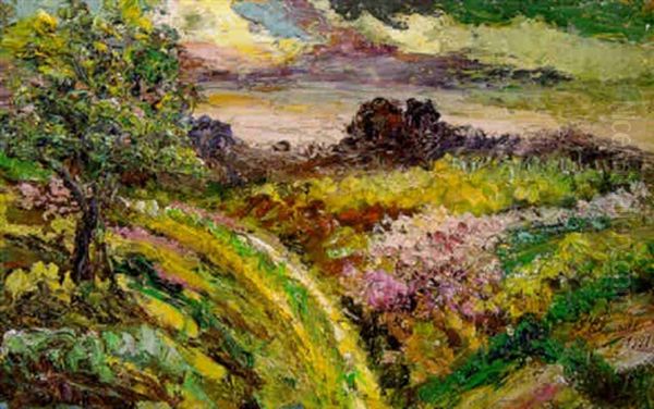 Primavera Oil Painting by Joaquin Clausell