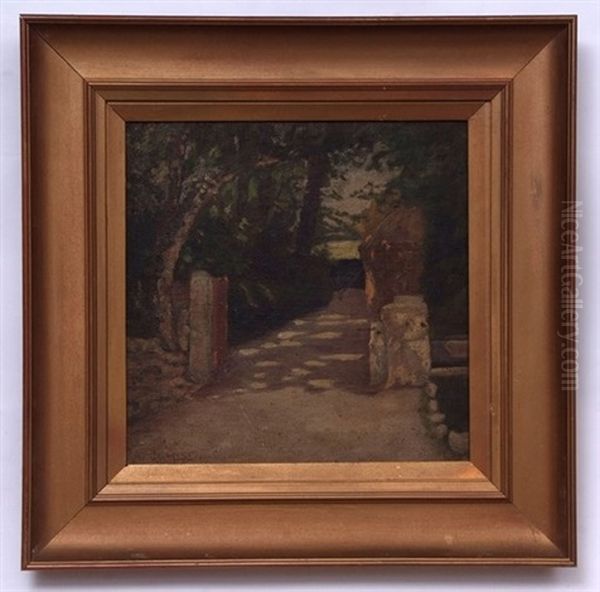 A Shaded Path Oil Painting by Sir George Clausen