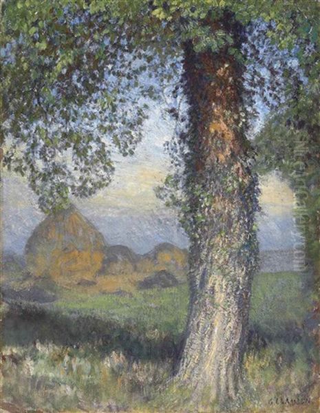 The Elm Tree Oil Painting by Sir George Clausen