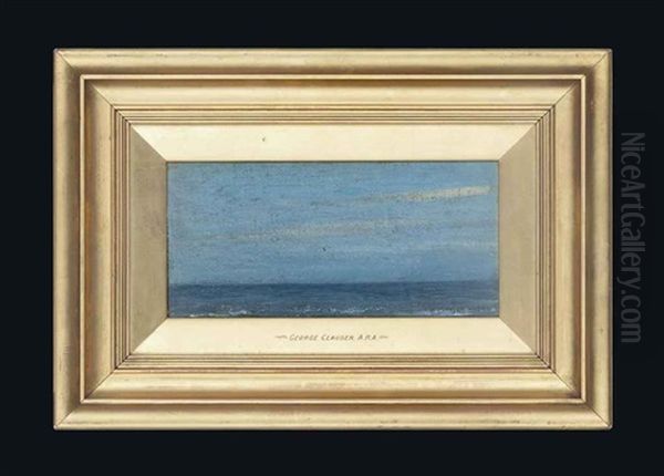 Sea Deep Blue Oil Painting by Sir George Clausen