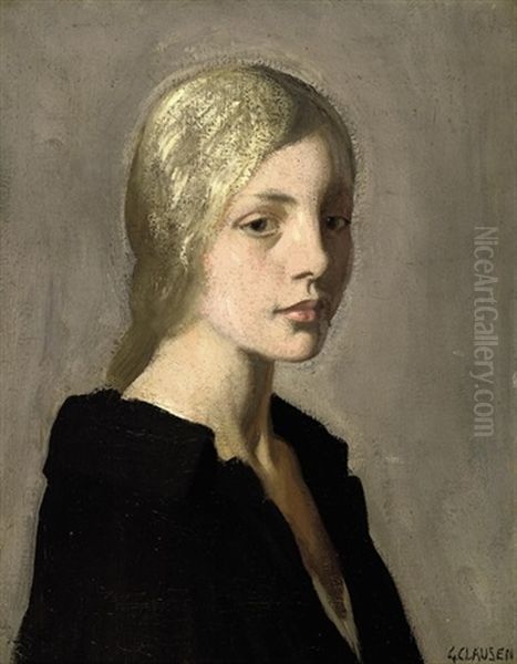 Lily Oil Painting by Sir George Clausen