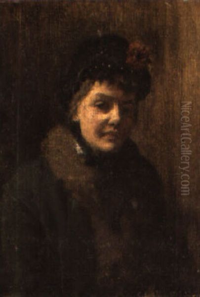 Portrait Of Mrs. Gray by Sir George Clausen