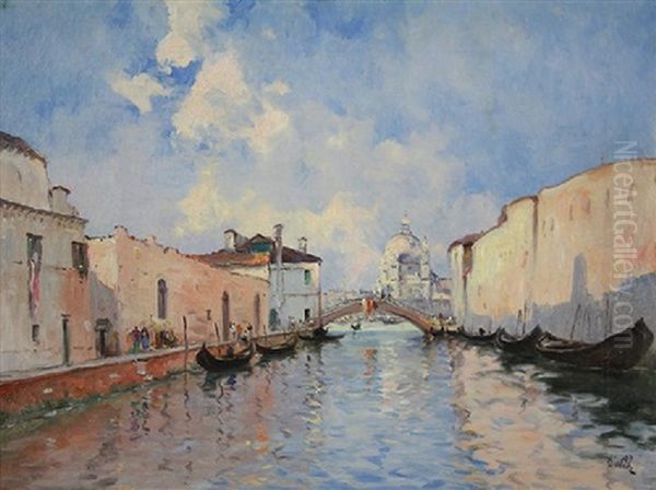 View Of Venice And San Marco Oil Painting by Marie Joseph Leon Clavel