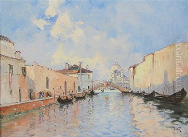 View Of Venice And San Marco Oil Painting by Marie Joseph Leon Clavel