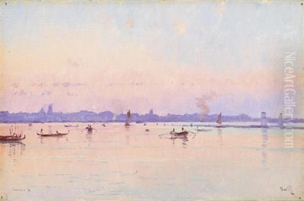 Ansicht Auf Venedig Oil Painting by Marie Joseph Leon Clavel