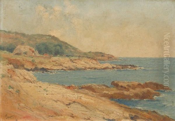 Cote Rocheuse Oil Painting by Marie Joseph Leon Clavel