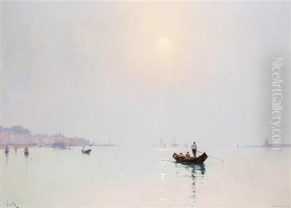 On The Zattere, Venice Oil Painting by Marie Joseph Leon Clavel