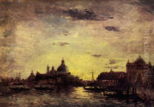 Venedig In Der Abenddammerung Oil Painting by Marie Joseph Leon Clavel