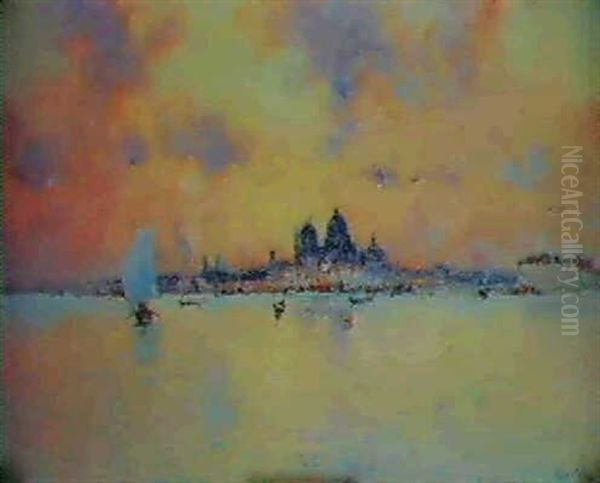 La Lagune Oil Painting by Marie Joseph Leon Clavel