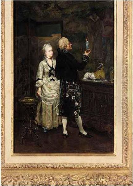 The Connoisseur Oil Painting by Edmond Andre