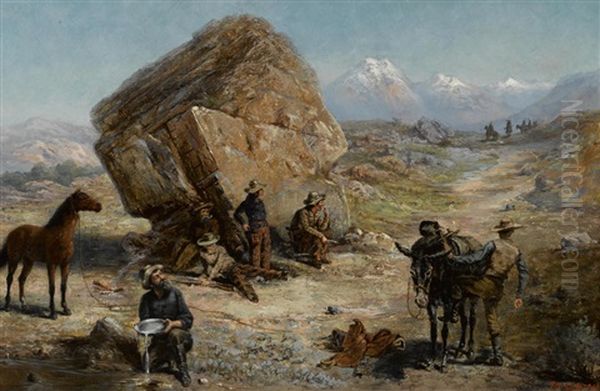 Miner's Surprise Oil Painting by John Willard Clawson