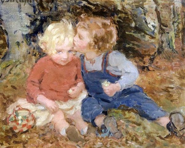 Babes In The Woods Oil Painting by Gertrude Des Clayes