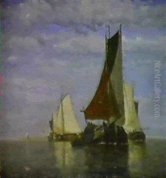 Marine Par Temps Calme Oil Painting by Paul Jean Clays