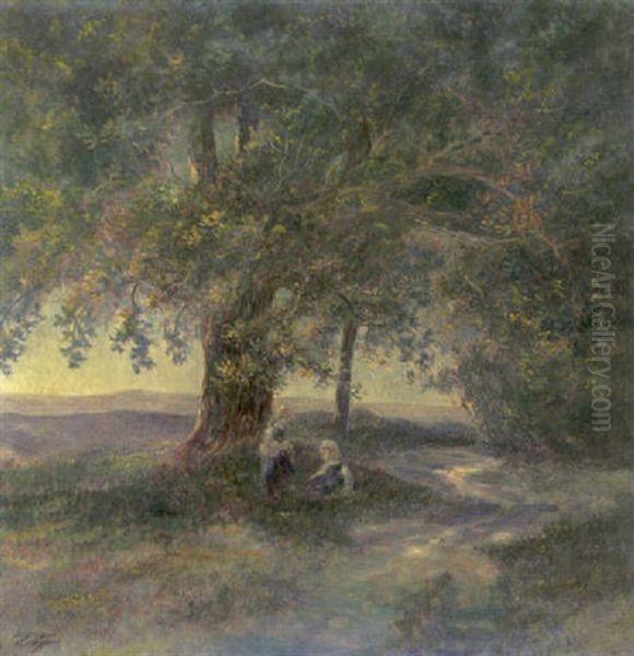 Blaue Stunde (motiv Bei Neu-isenburg) by Walter Eugene Cleff