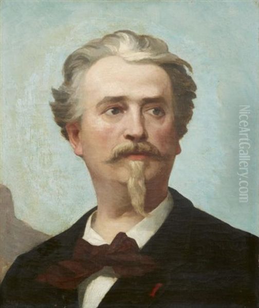 Portrait De Frederic Mistral Oil Painting by Felix Auguste Clement