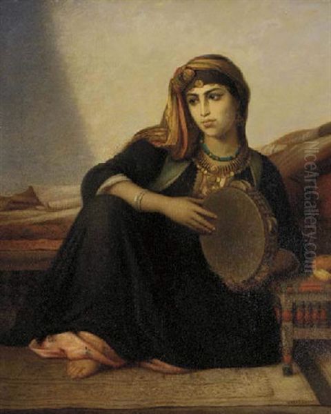 The Sheikh's Daughter Oil Painting by Felix Auguste Clement