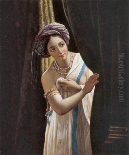 Odaliske Oil Painting by Felix Auguste Clement