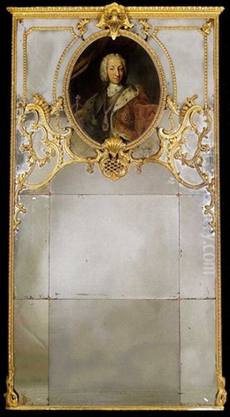 Vittorio Amedeo Ii (+ 2 Others; 3 Works) Oil Painting by Maria Giovanni Battista (La Clementina) Clementi