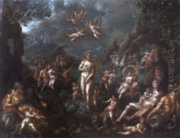 La Naissance De Venus Oil Painting by Hendrick De Clerck