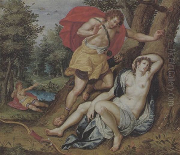 Mythologische Szene Oil Painting by Hendrick De Clerck