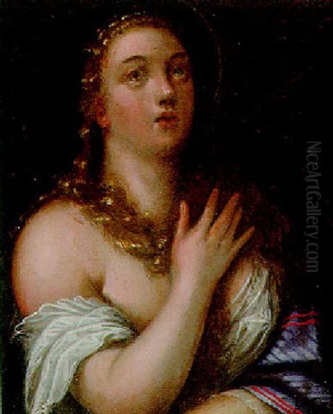 The Penitent Magdalen Oil Painting by Hendrick De Clerck